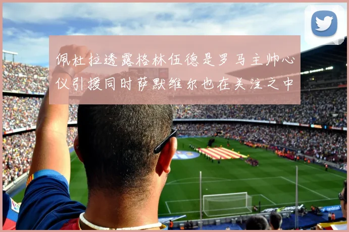 佩杜拉透露格林伍德是罗马主帅心仪引援同时萨默维尔也在关注之中